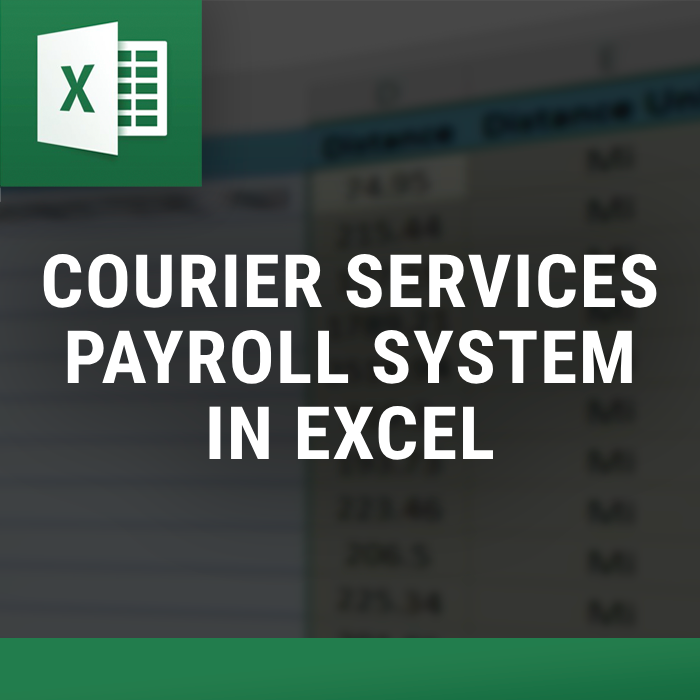 Courier Services Payroll System β Excel tool by ExcelDistanceCalculators.com