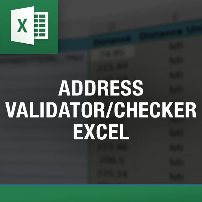 Validate and Fix Mailing Addresses in Excel — Excel tool by ExcelDistanceCalculators.com