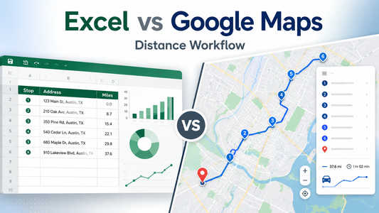 Excel Distance Calculator vs Google Maps — When to Use Which for Your Distance Workflow