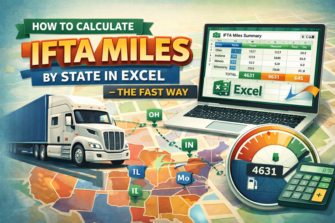 How to Calculate IFTA Miles by State in Excel