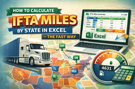 How to Calculate IFTA Miles by State in Excel — The Fast Way