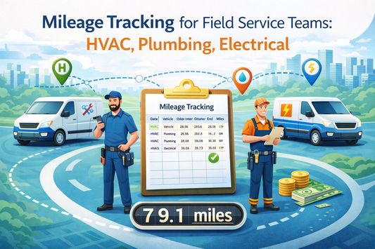 Mileage Tracking for Field Service Teams: HVAC, Plumbing, Electrical