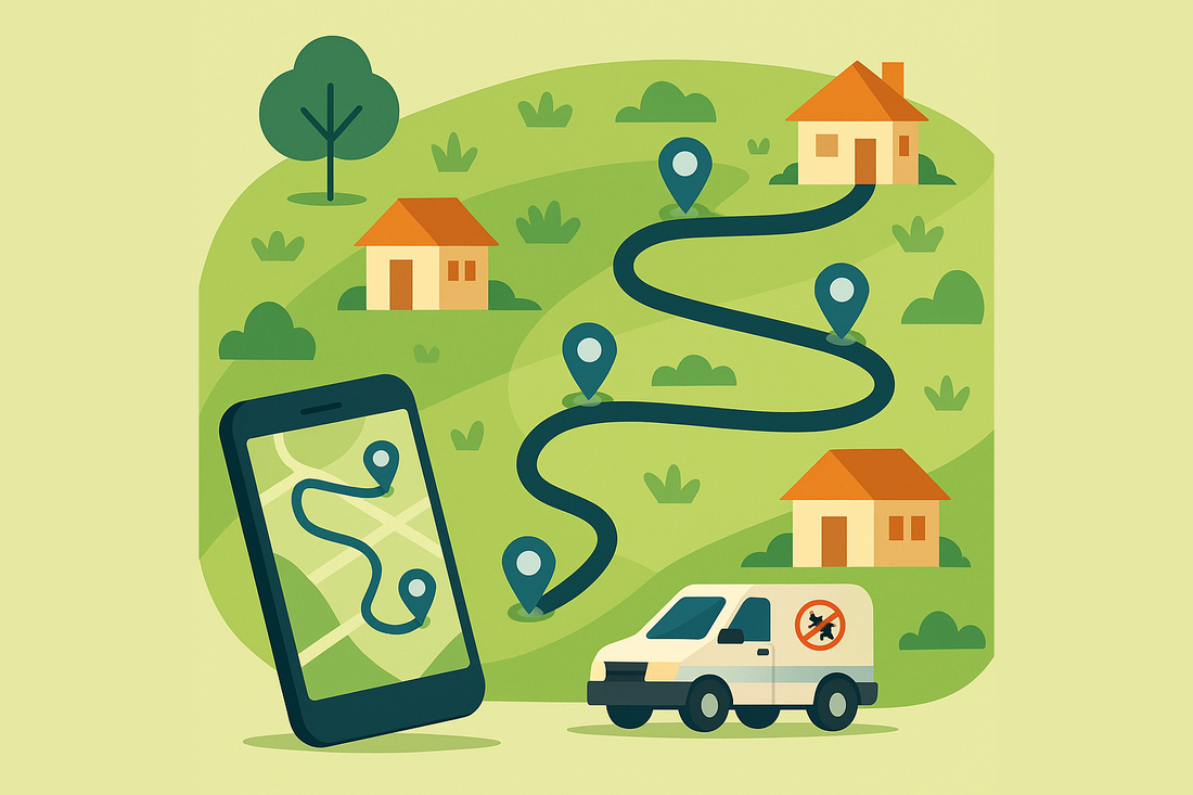 Simple Route Planning in Excel for Pest Control Home Services