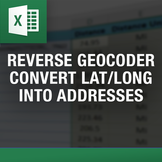 Reverse Geocoder - Convert Lat/Long to Addresses in Excel