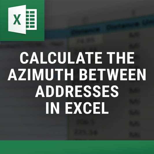 Azimuth Calculator in Excel