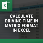 Excel Distance Calculators