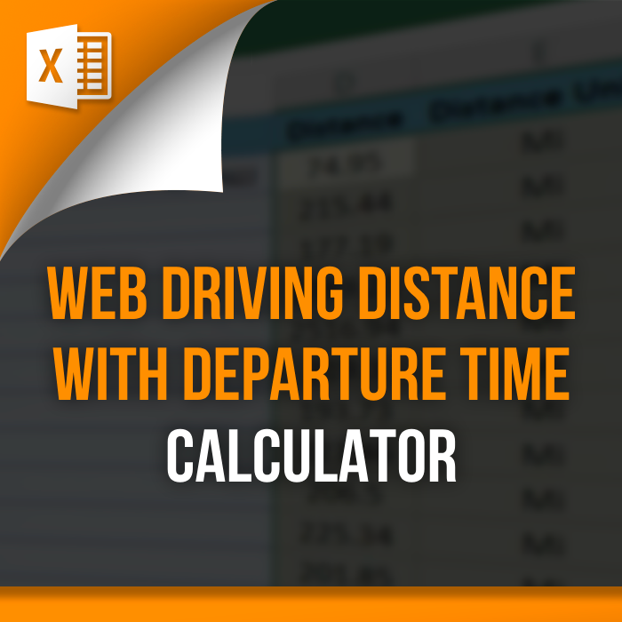 Web Driving Distance with Departure Time Calculator
